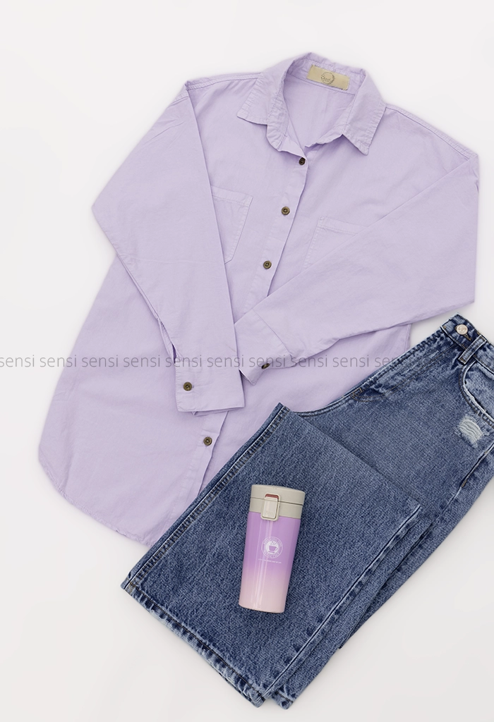 شومیز لینن پشت دکمه کد1005093